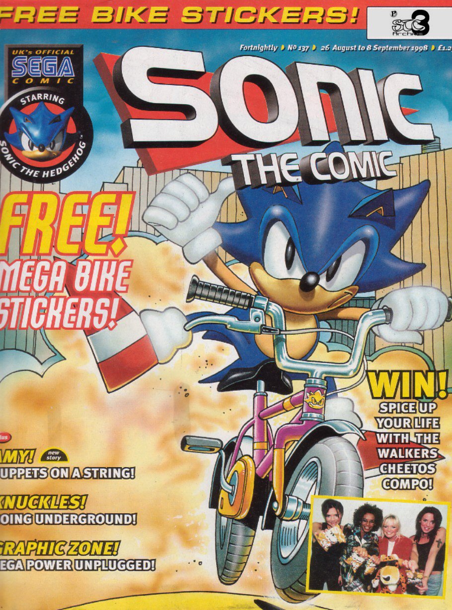 Sonic - The Comic Issue No. 137 Cover Page